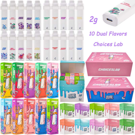 VAPEChoice Lab Disposable: Everything You Need To Know (2025 Update)choices lab g empty disposable vape no central post dual flavors with box