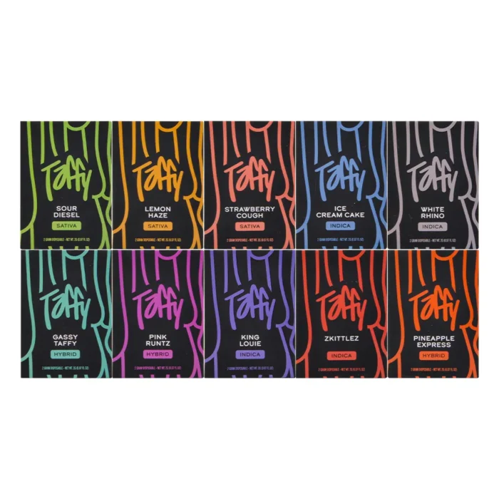 VAPETaffy 2g Disposable Vape Empty Pod Rechargeable Device Wholesale Taffy The Stickiest 10 Flavors 2 Gram 2000mgtaffy g disposable vape empty pod rechargeable device wholesale taffy the stickiest flavors gram mg