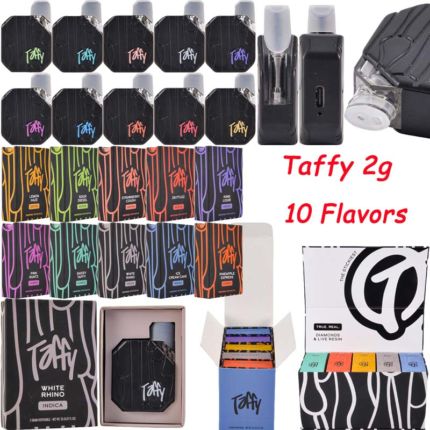 VAPETaffy 2g Disposable Vape Empty Pod Rechargeable Device Wholesale Taffy The Stickiest 10 Flavors 2 Gram 2000mgtaffy g disposable vape empty pod rechargeable device wholesale taffy the stickiest flavors gram mg