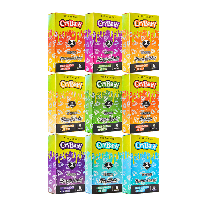 usa stock crybaby disposable mg gram ml g vape pen empty stra